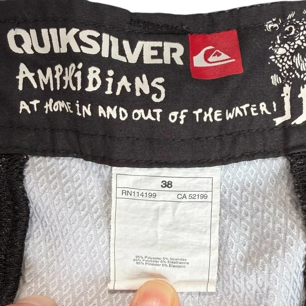 Quiksilver Amphibians Mens Board Shorts‎ 38 Quick Dry Casual Swimwear Boat READ